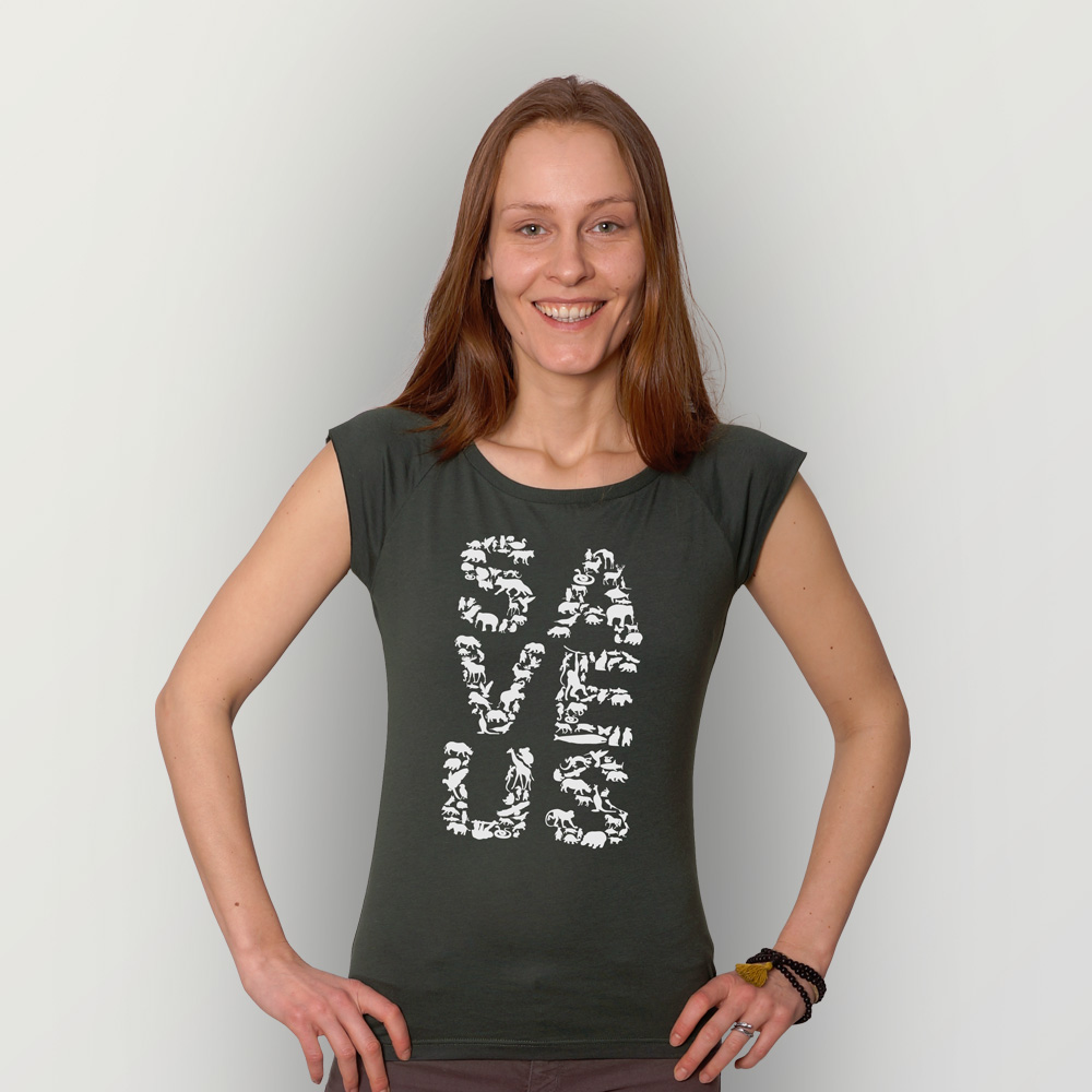 Frauen T-Shirt SAVE US vorne