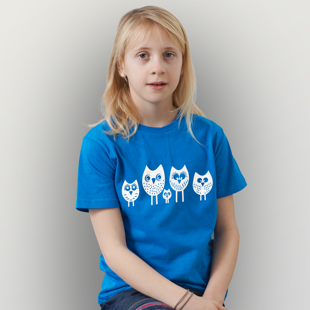 Kinder T-Shirt 5 kleine Eulen Kinder T-Shirt 5 kleine Eulen