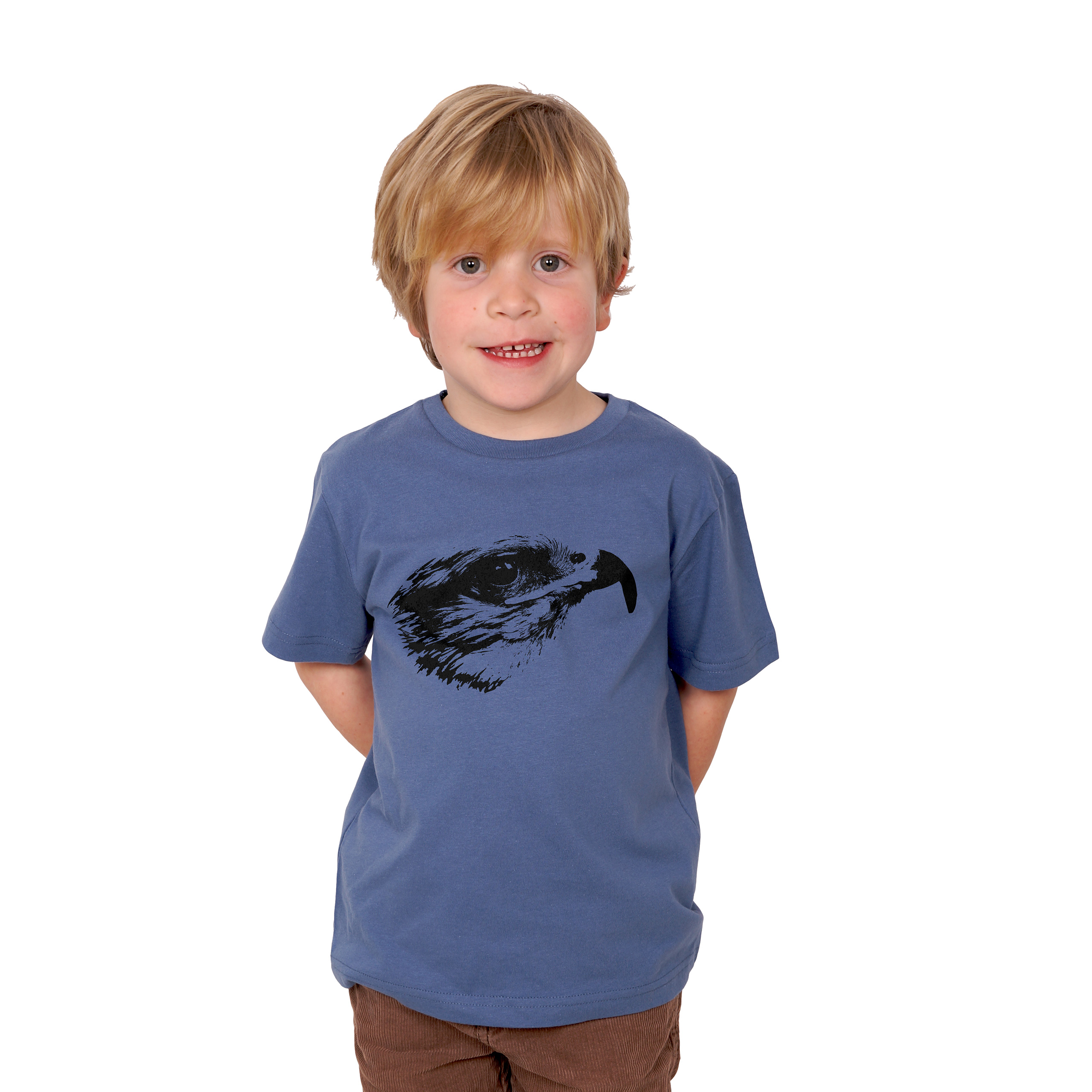 und T-Shirt Mode und Kinder Fair Falke mehr | in HANDGEDRUCKT Bio -