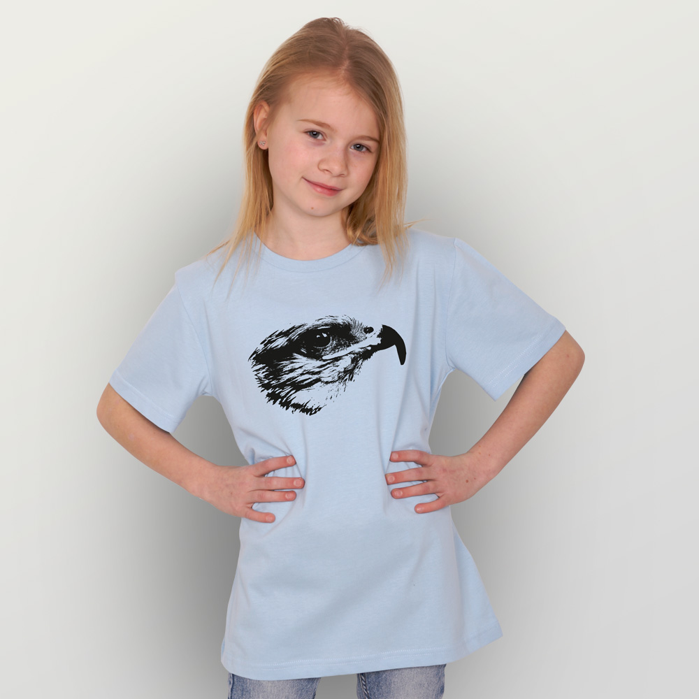 Kinder T-Shirt Falke | HANDGEDRUCKT - Mode und mehr in Bio und Fair