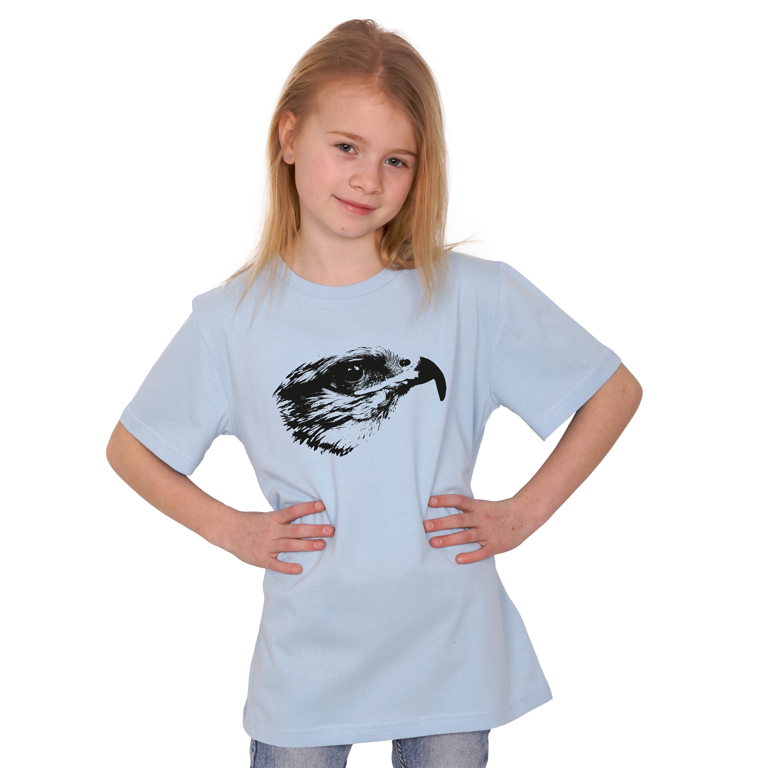 Kinder T-Shirt Falke | HANDGEDRUCKT - Mode und mehr in Bio und Fair