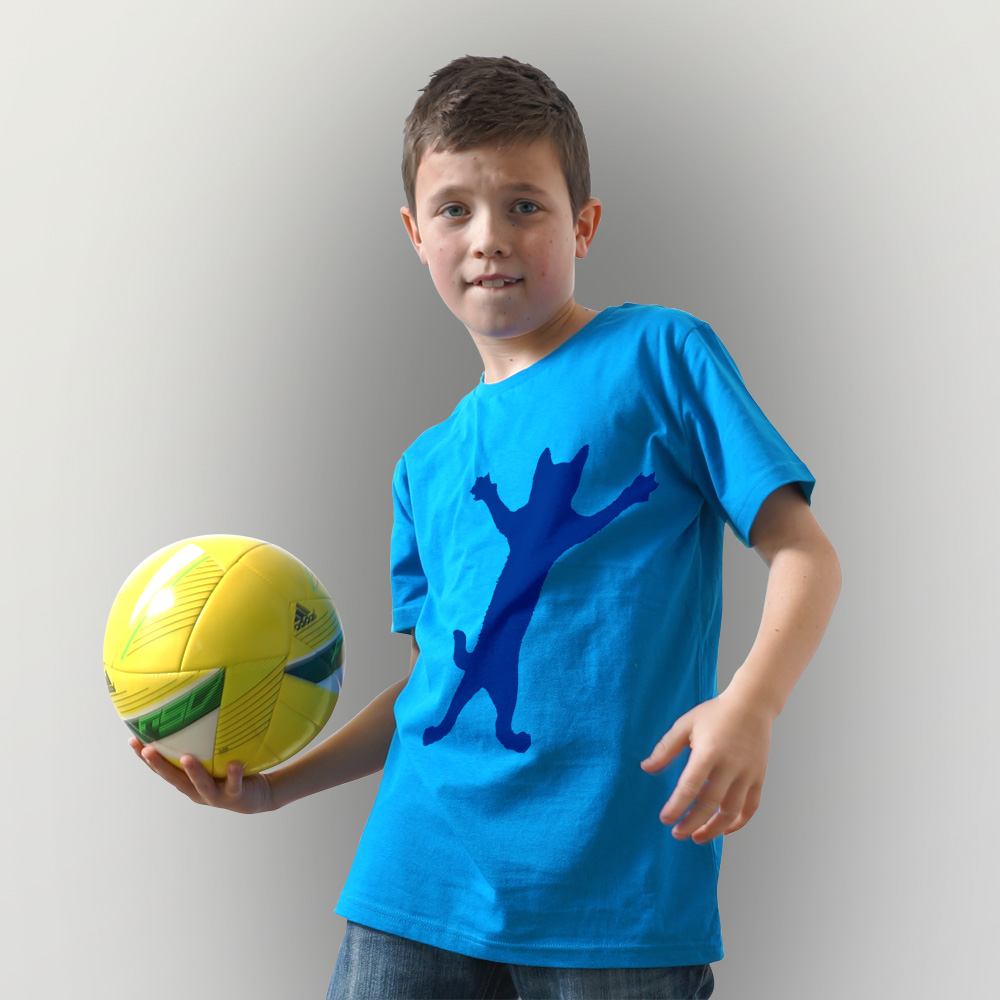 Kinder T-Shirt Klammerkatze Kinder T-Shirt Klammerkatze