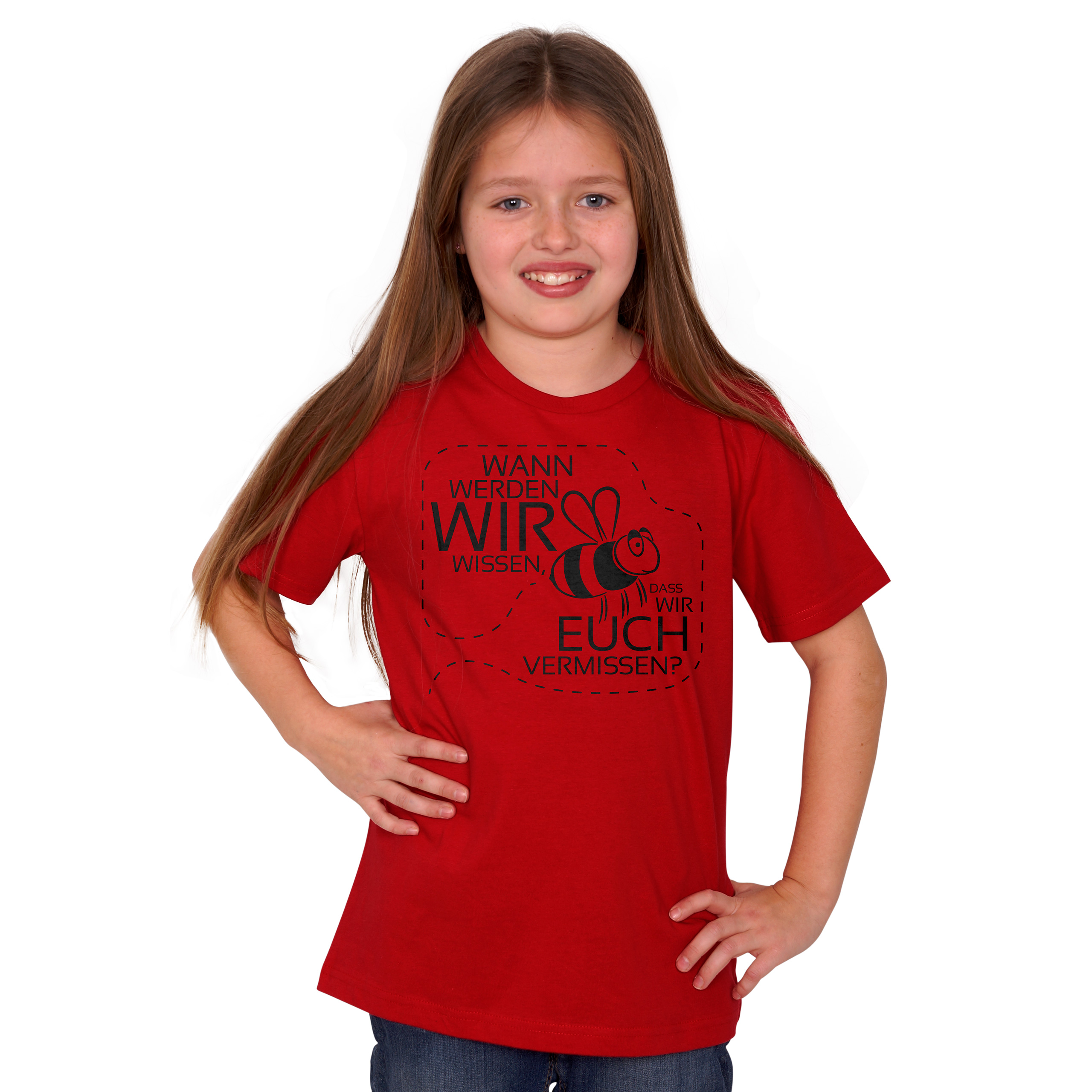 Kinder T-Shirt Vermissen | HANDGEDRUCKT - Mode und mehr in Bio und Fair