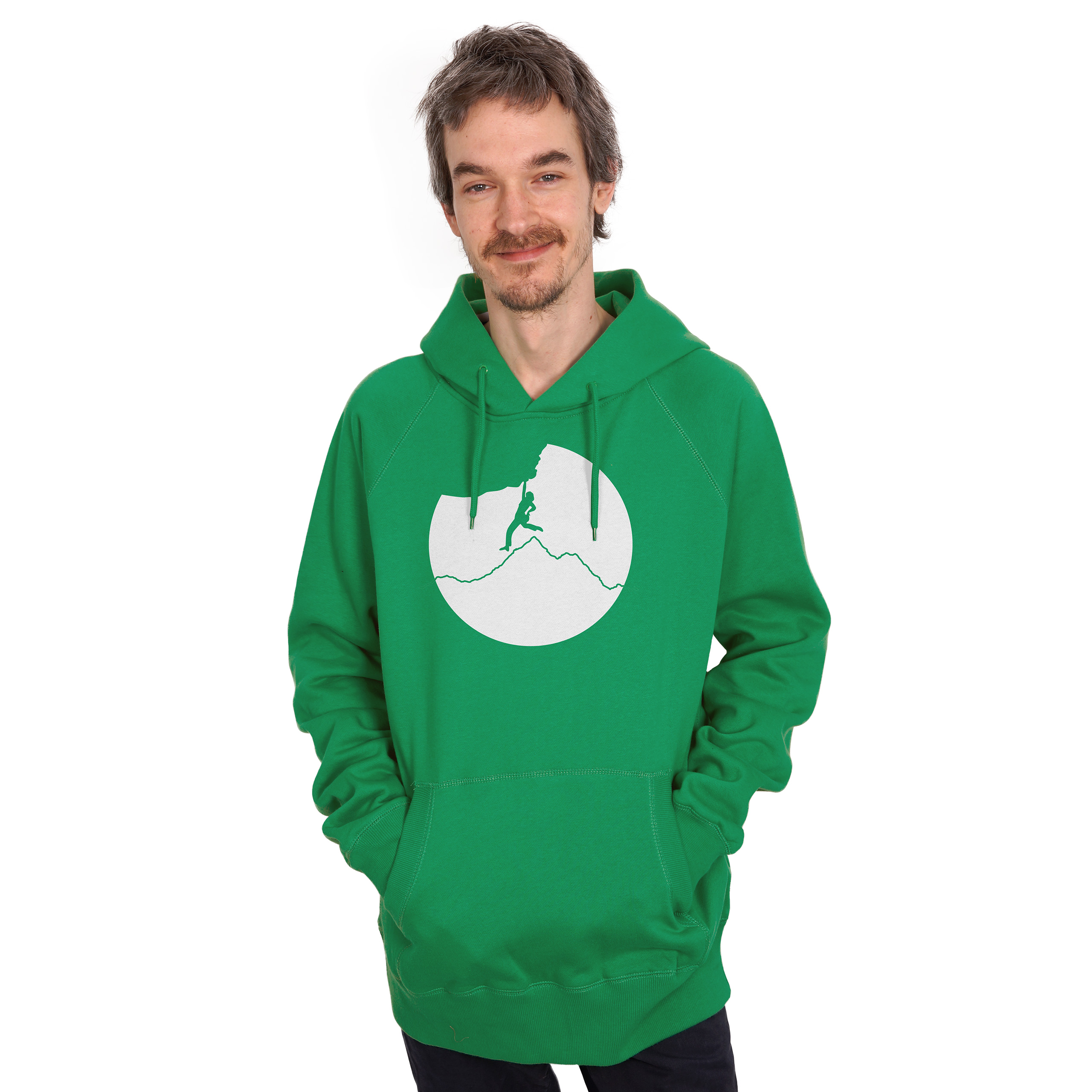 Bio Hoodie für Kletterer Bergsteiger Freeclimber Männer Hoody Klettern