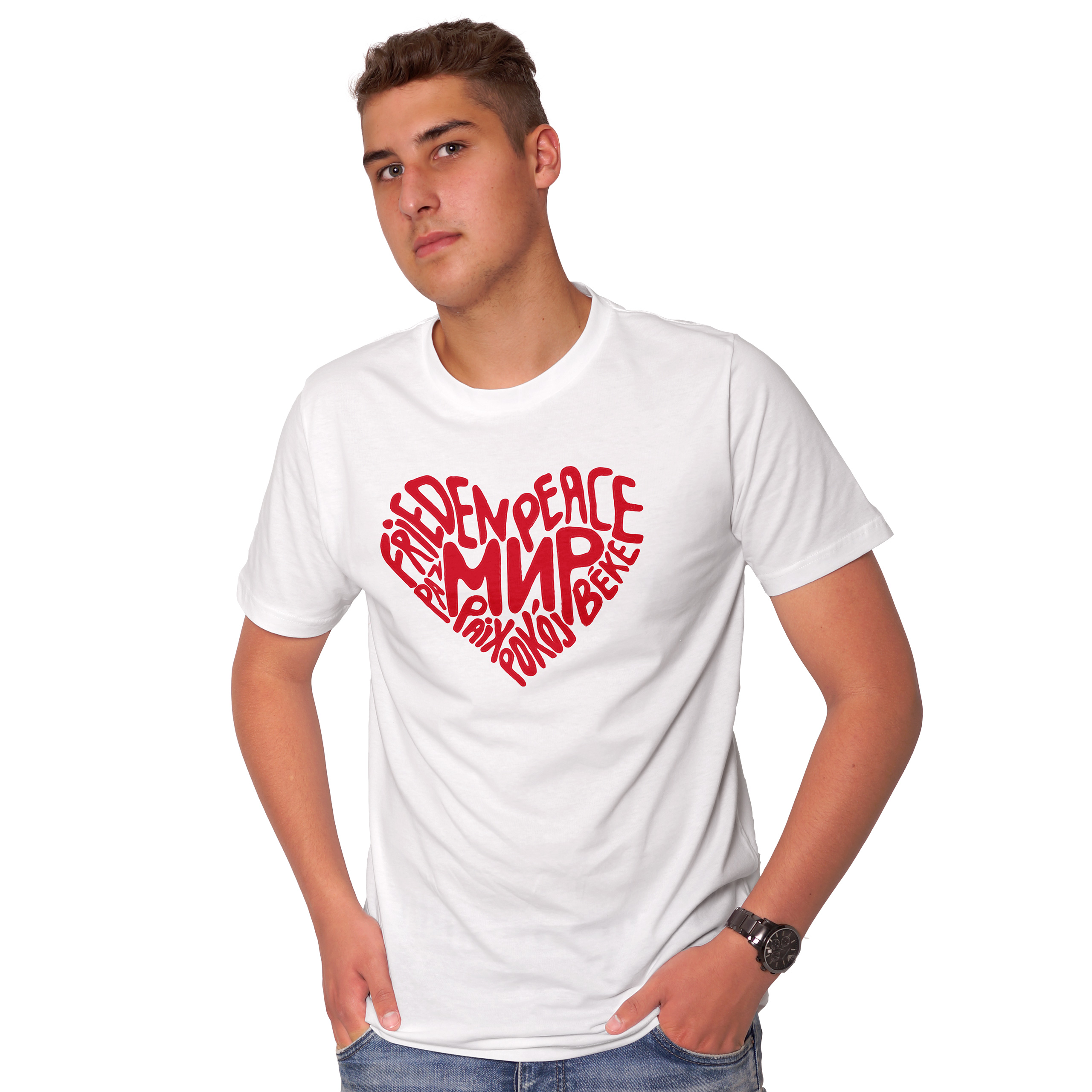 Männer T-Shirt Frieden Männer T-Shirt Frieden