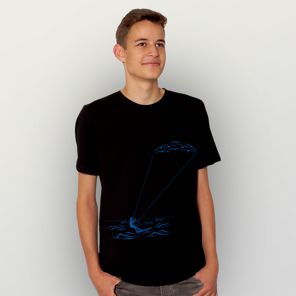 Männer T-Shirt Kitesurfing
