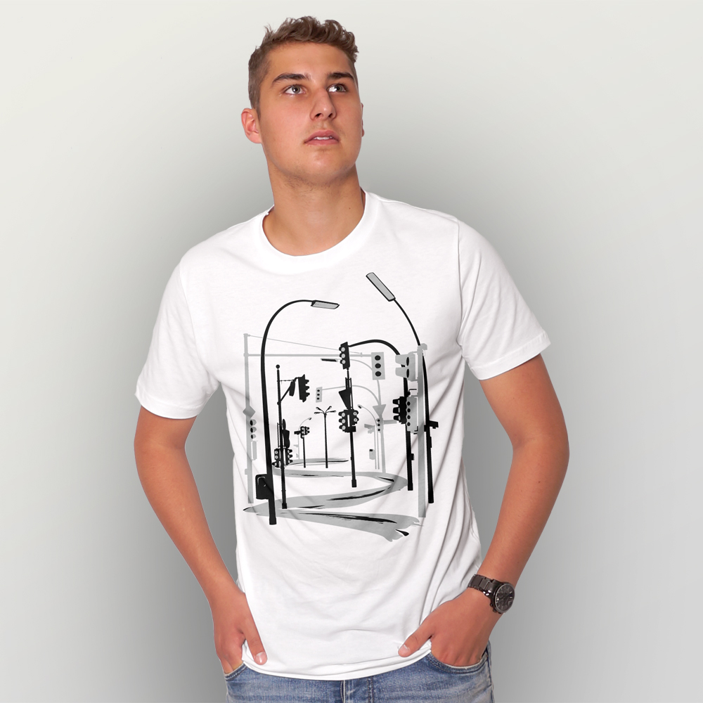 Männer T-Shirt Traffic Collapse Männer T-Shirt Traffic Collapse