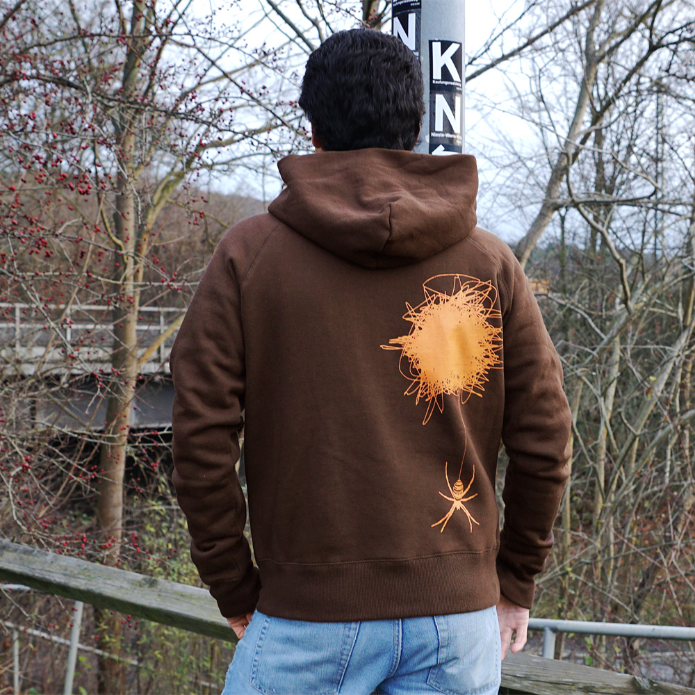 Männer Zip-Hoody Spinne und ihr Netz Männer Zip-Hoody Spinne und ihr Netz