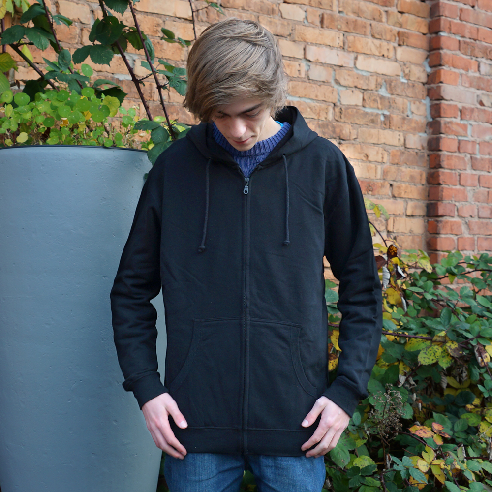 Männer Zip-Hoody Unbedruckt Männer Zip-Hoody Unbedruckt