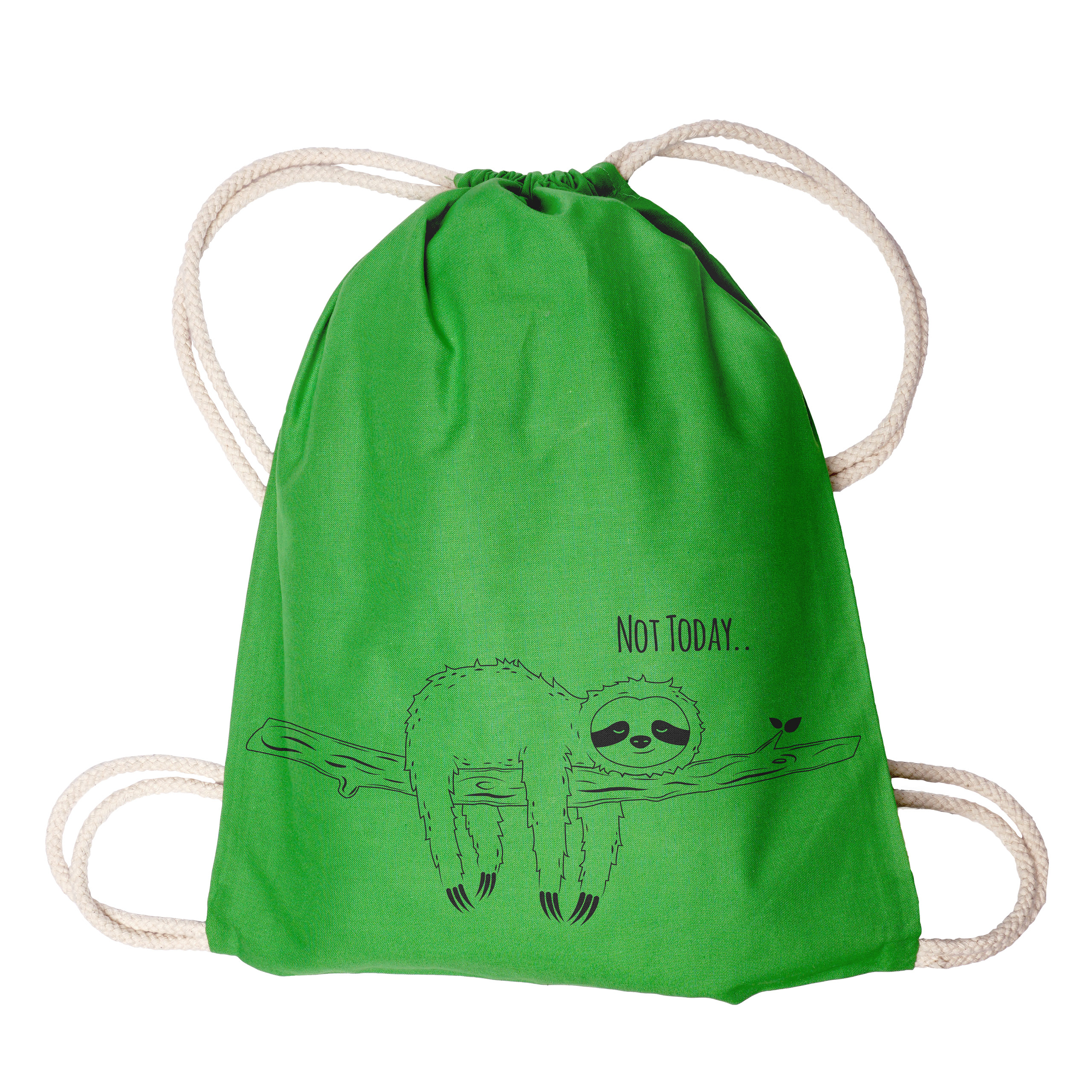 Failtiermotiv Not Today - Bio Fairtrade Turnbeutel Not Today