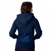 Frauen Zip-Hoody Origamikranich