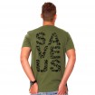 Männer T-Shirt SAVE US hinten