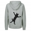 Männer Zip-Hoody Klammerkatze