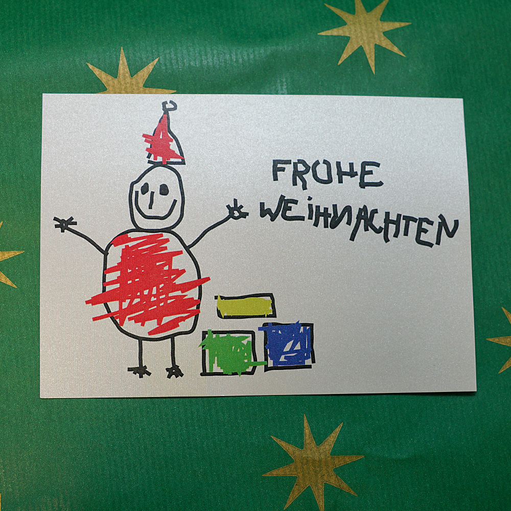 Weihnachtskarte Der glückliche Weihnachtsmann Weihnachtskarte Der glückliche Weihnachtsmann