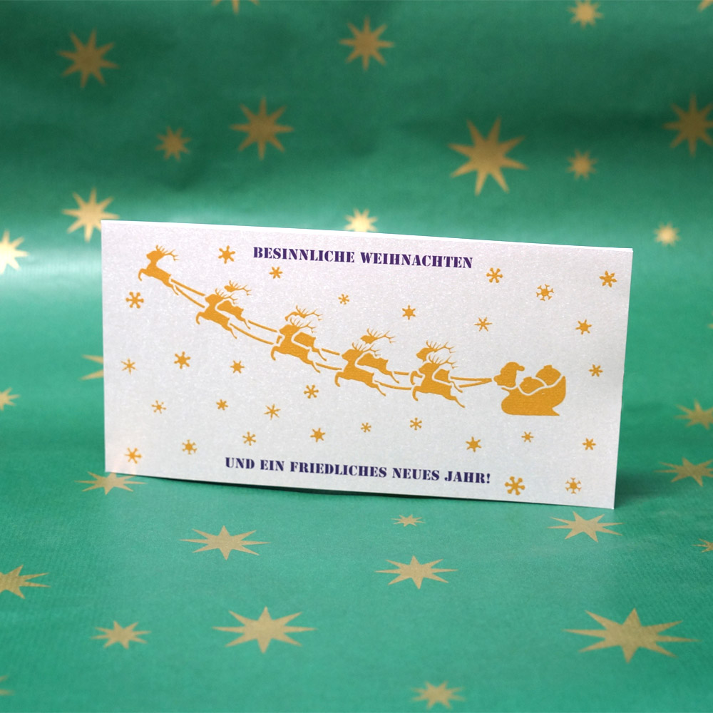 Weihnachtskarte Rentiere Weihnachtskarte Rentiere